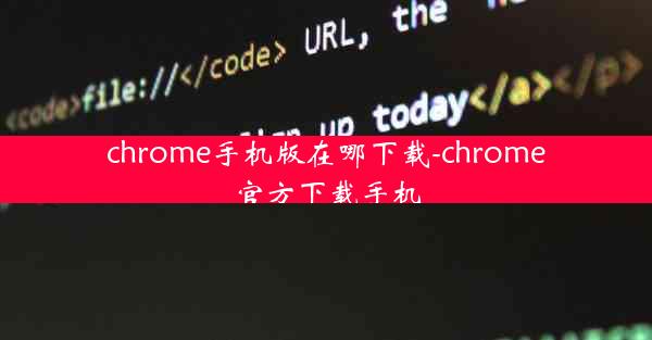 chrome手机版在哪下载-chrome官方下载手机