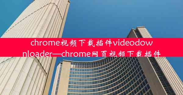 chrome视频下载插件videodownloader—chrome网页视频下载插件