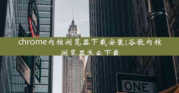 chrome内核浏览器下载安装;谷歌内核浏览器怎么下载