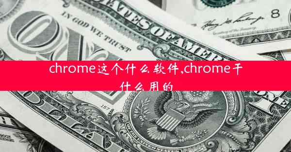 chrome这个什么软件,chrome干什么用的