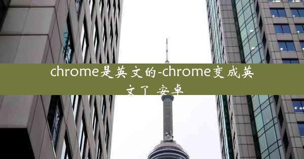 chrome是英文的-chrome变成英文了 安卓