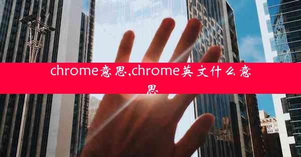 chrome意思,chrome英文什么意思