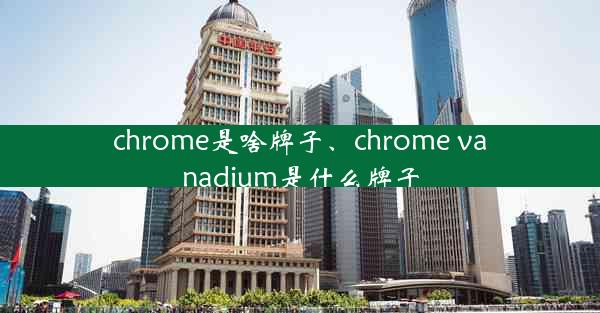 chrome是啥牌子、chrome vanadium是什么牌子