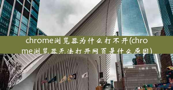 chrome浏览器为什么打不开(chrome浏览器无法打开网页是什么原因)