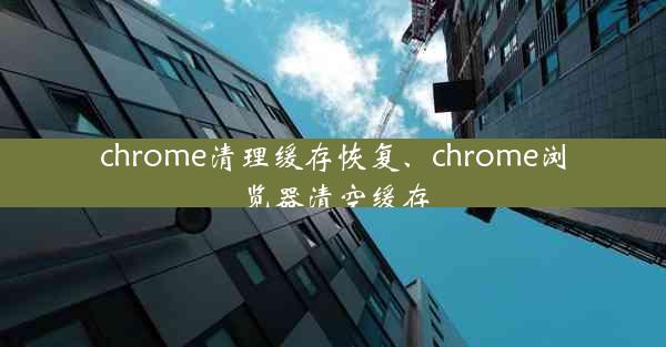 chrome清理缓存恢复、chrome浏览器清空缓存