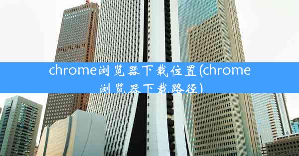 chrome浏览器下载位置(chrome浏览器下载路径)