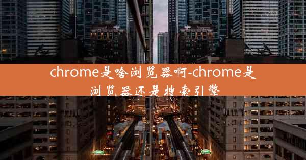 chrome是啥浏览器啊-chrome是浏览器还是搜索引擎