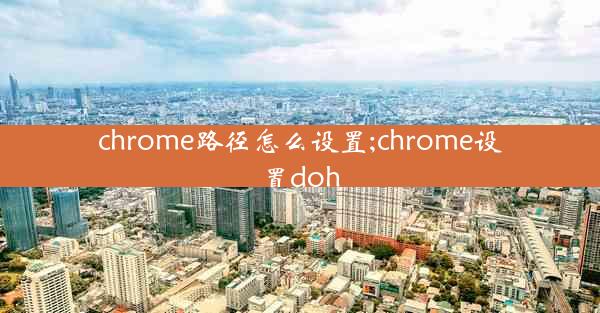 chrome路径怎么设置;chrome设置doh