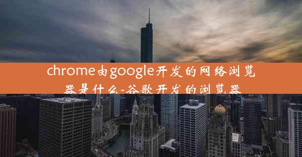 chrome由google开发的网络浏览器是什么-谷歌开发的浏览器