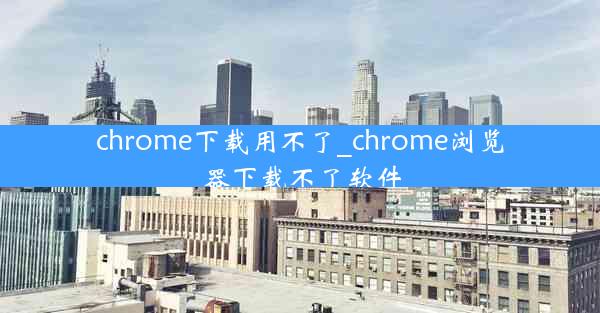 chrome下载用不了_chrome浏览器下载不了软件