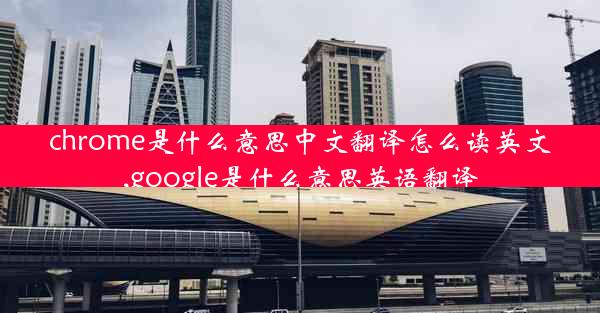 chrome是什么意思中文翻译怎么读英文,google是什么意思英语翻译