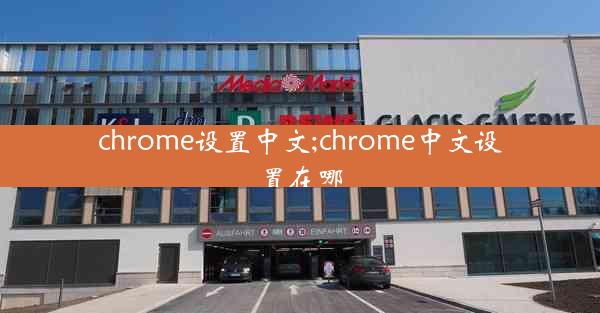 chrome设置中文;chrome中文设置在哪