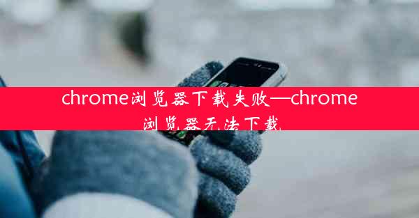 chrome浏览器下载失败—chrome浏览器无法下载