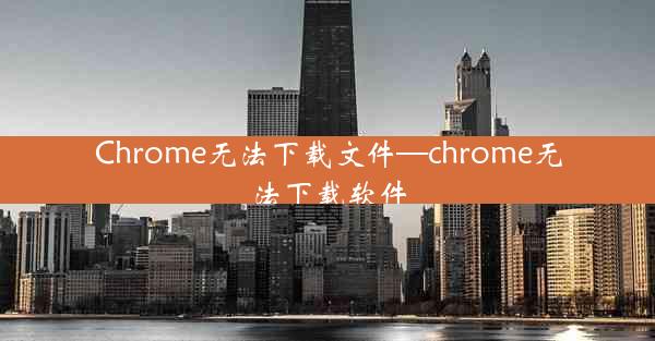 Chrome无法下载文件—chrome无法下载软件