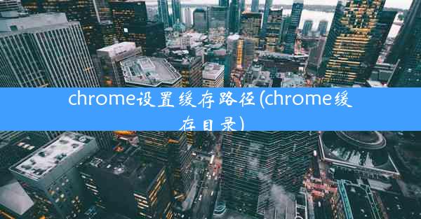 chrome设置缓存路径(chrome缓存目录)