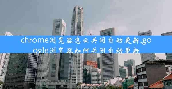 chrome浏览器怎么关闭自动更新,google浏览器如何关闭自动更新