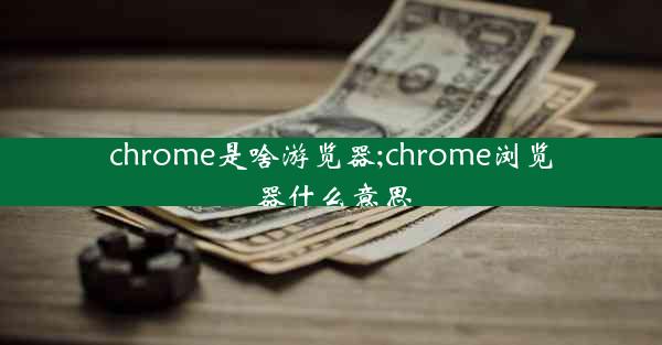 chrome是啥游览器;chrome浏览器什么意思