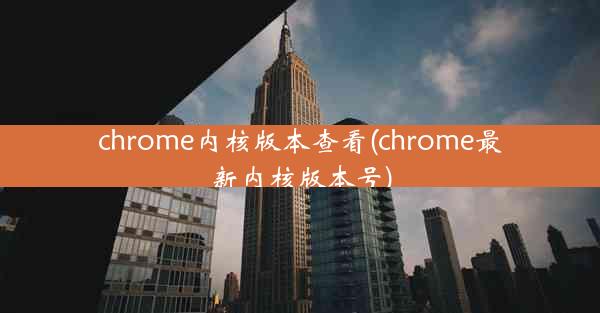 chrome内核版本查看(chrome最新内核版本号)