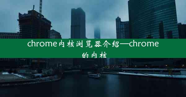 chrome内核浏览器介绍—chrome的内核