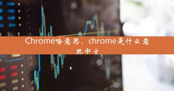 Chrome啥意思、chrome是什么意思中文