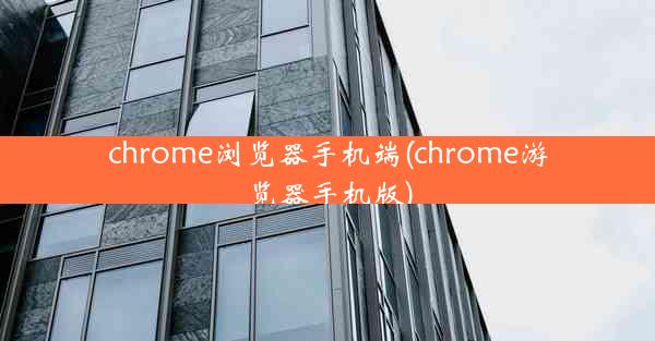 chrome浏览器手机端(chrome游览器手机版)