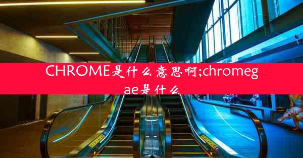 CHROME是什么意思啊;chromegae是什么